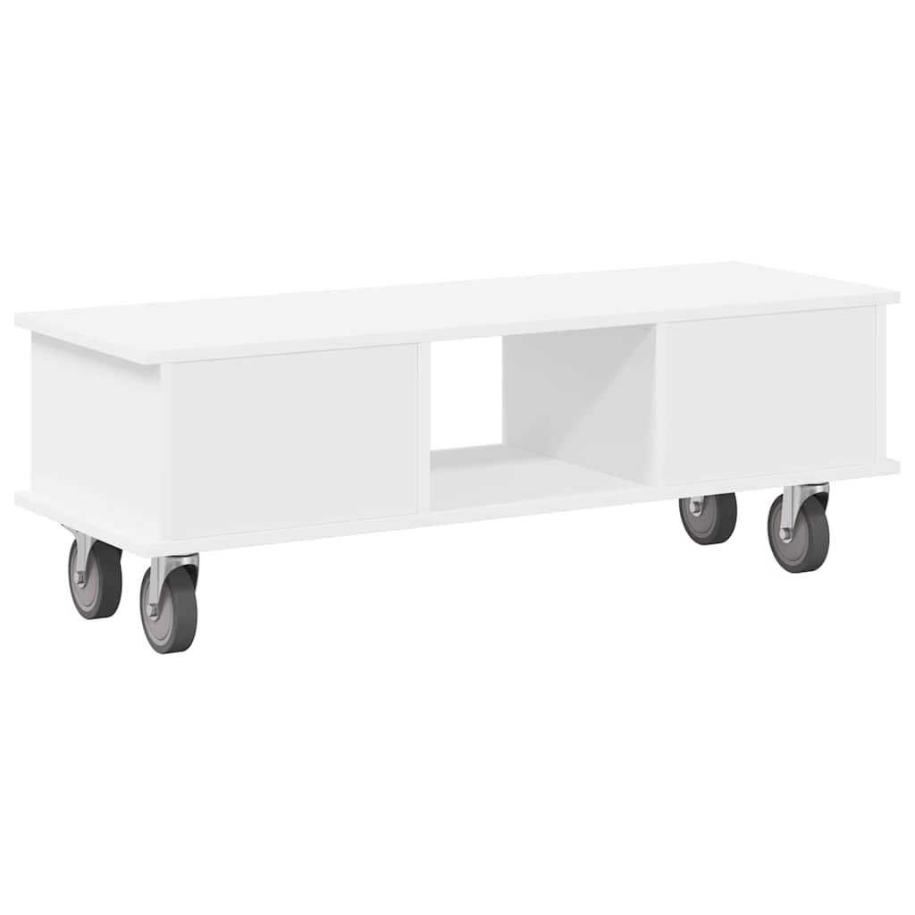 vidaXL Stół pod telewizor Biały 100 x 35 x 35 cm