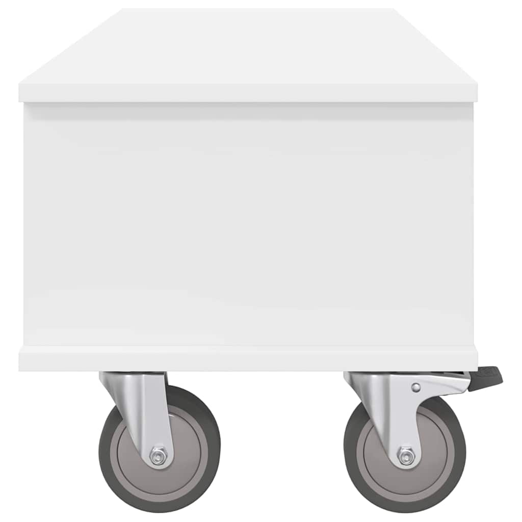 vidaXL Stół pod telewizor Biały 100 x 35 x 35 cm