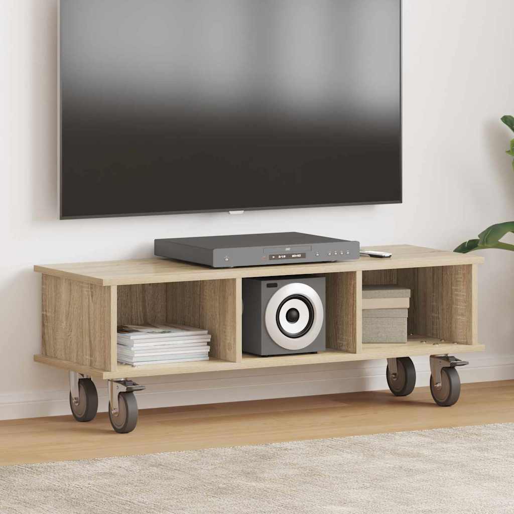 vidaXL Stół pod telewizor Dąb Sonoma 100 x 35 x 35 cm