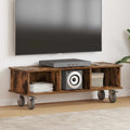 vidaXL Stół pod telewizor Dąb wędzony 100 x 35 x 35 cm