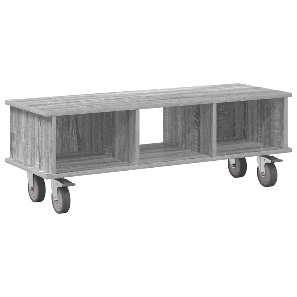 vidaXL Stół pod telewizor Szary Sonoma 100 x 35 x 35 cm