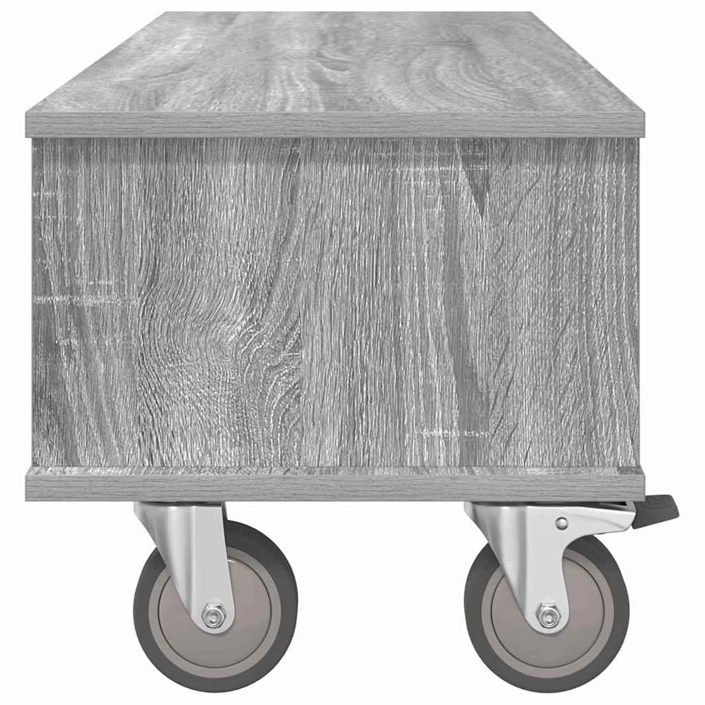 vidaXL Stół pod telewizor Szary Sonoma 100 x 35 x 35 cm