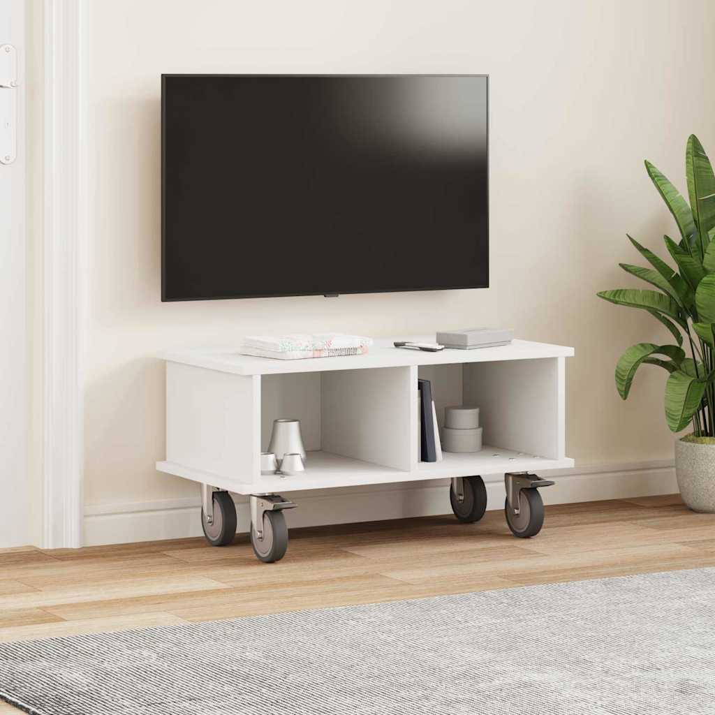vidaXL Stół pod telewizor Biały 68,5 x 35 x 35 cm