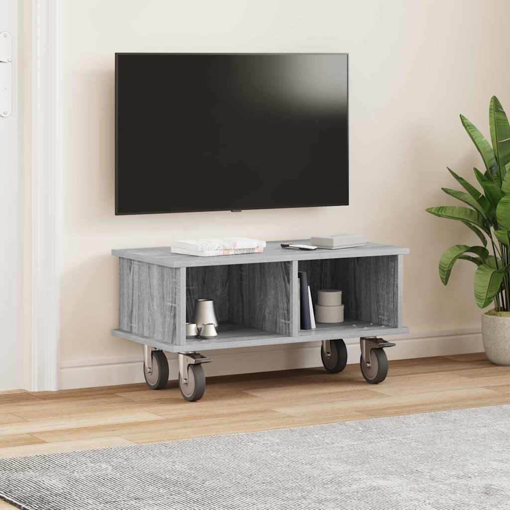 vidaXL Stół pod telewizor Szary Sonoma 68,5 x 35 x 35 cm