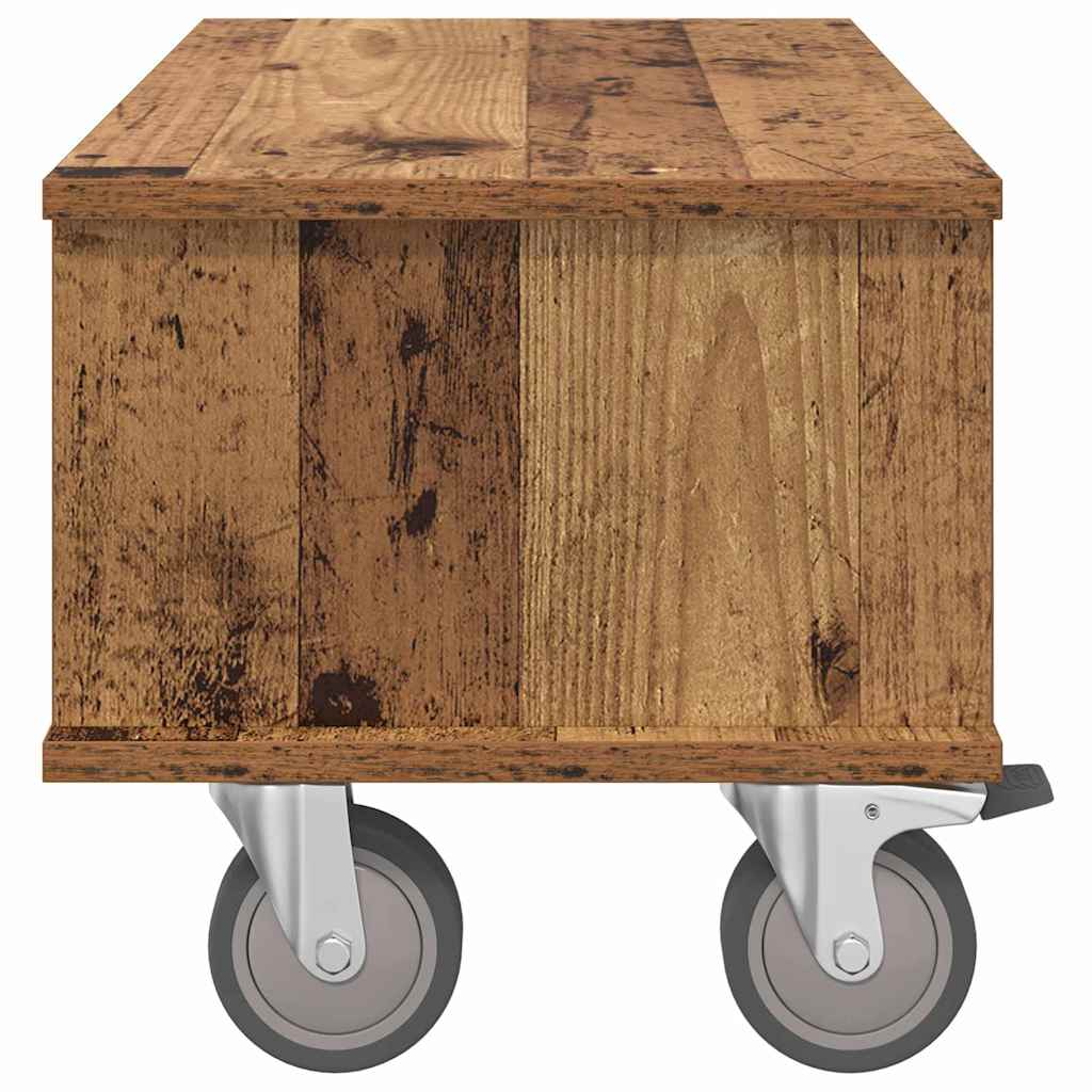 vidaXL Stół pod telewizor Stare drewno 68,5 x 35 x 35 cm