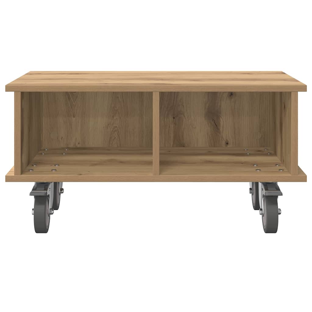 vidaXL Stół pod telewizor Dąb rzemieślniczy 68,5 x 35 x 35 cm