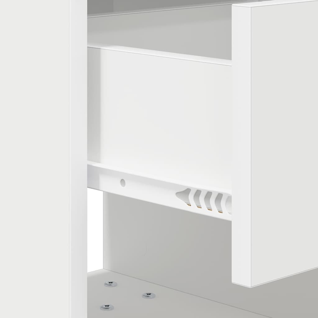 vidaXL Stolik nocny Biały 40,5 x 40 x 48 cm Materiał drewnopochodny