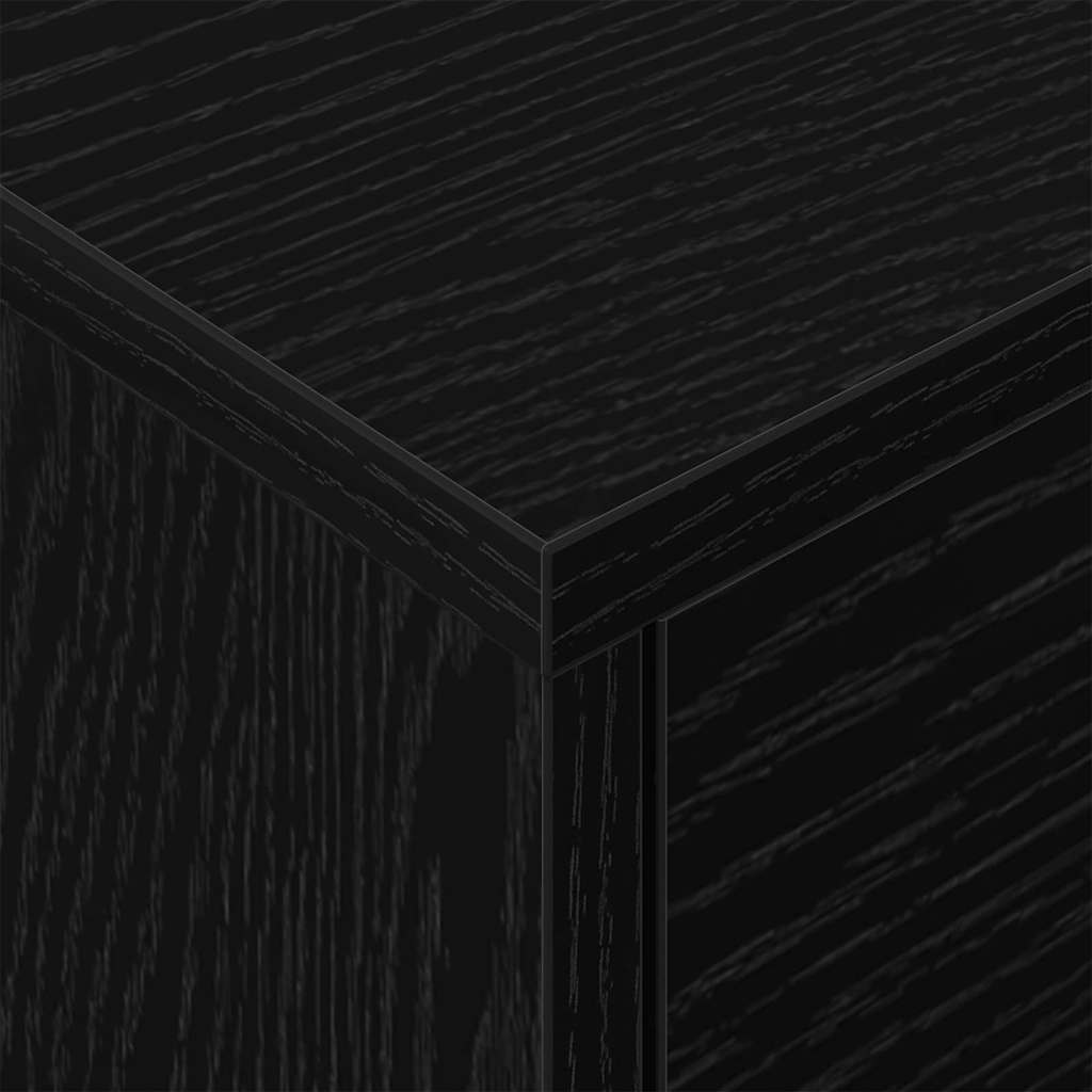 vidaXL Stolik nocny 2 pcs Czarny Dąb 40,5 x 40 x 48 cm