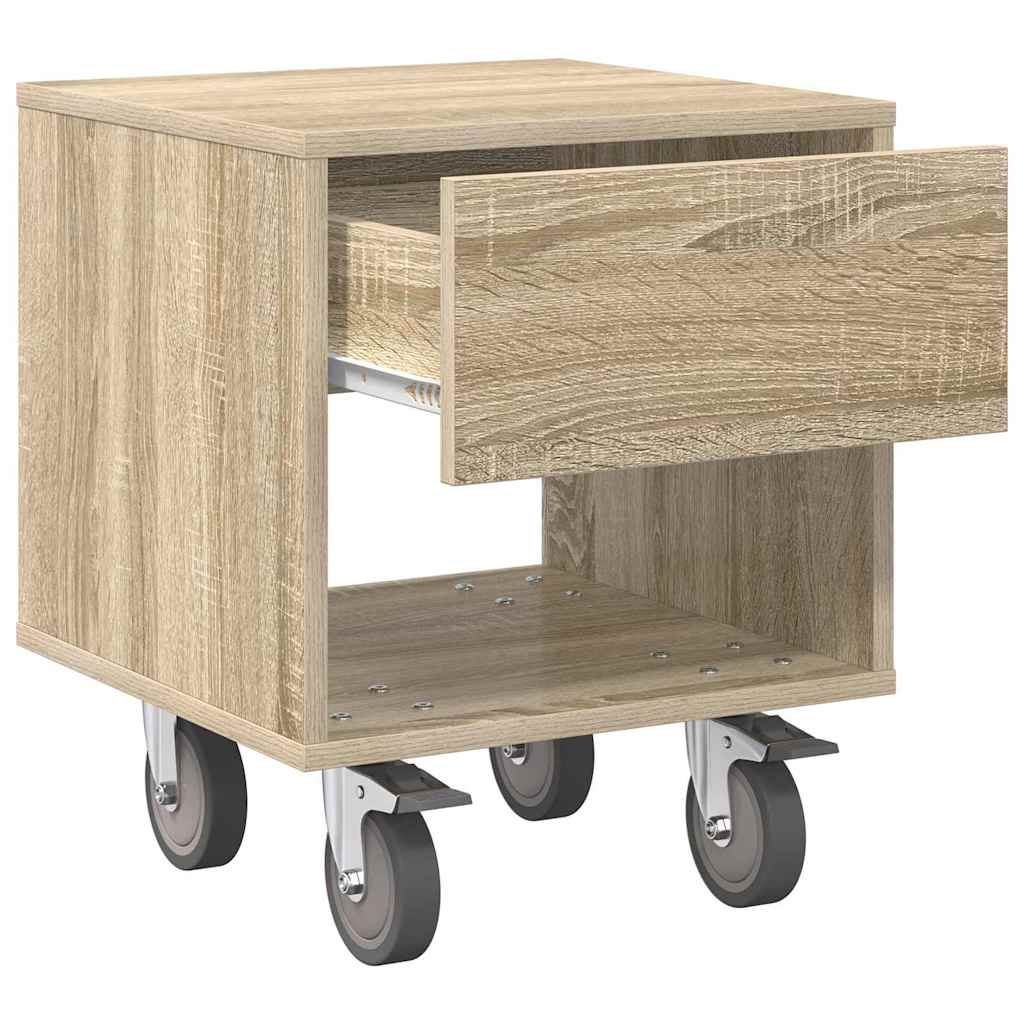 vidaXL Stolik nocny 2 pcs Dąb Sonoma 40,5 x 40 x 48 cm