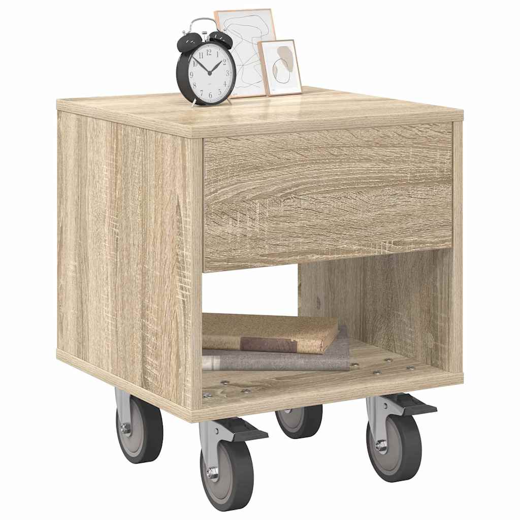 vidaXL Stolik nocny 2 pcs Dąb Sonoma 40,5 x 40 x 48 cm