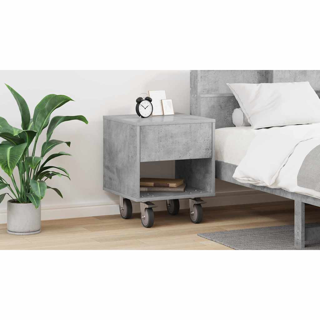 vidaXL Stolik nocny Betonowy szary 40,5 x 40 x 48 cm