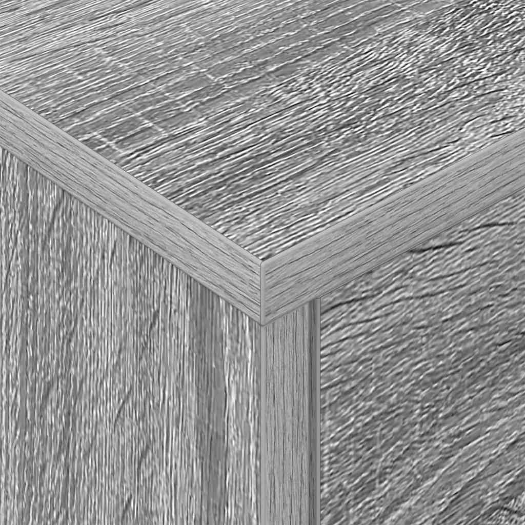 vidaXL Stolik nocny Szary Sonoma 40,5 x 40 x 48 cm
