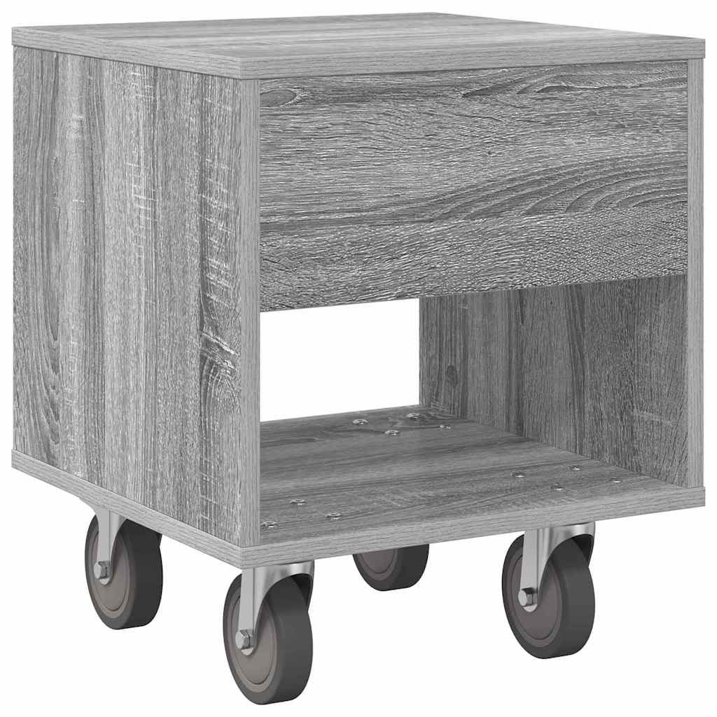 vidaXL Stolik nocny Szary Sonoma 40,5 x 40 x 48 cm