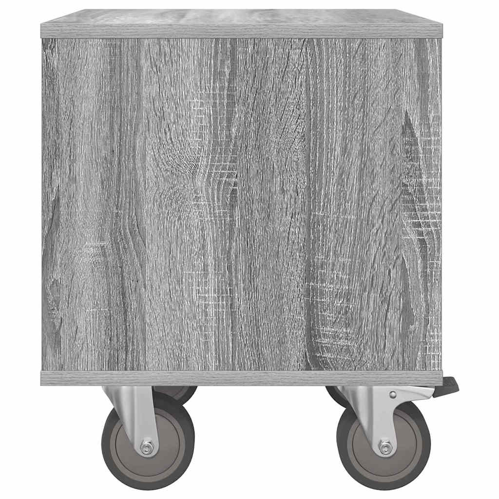 vidaXL Stolik nocny Szary Sonoma 40,5 x 40 x 48 cm