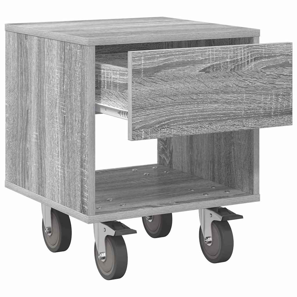 vidaXL Stolik nocny 2 pcs Szary Sonoma 40,5 x 40 x 48 cm