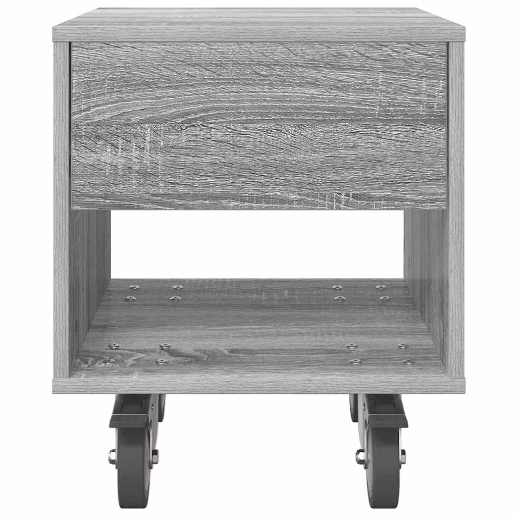 vidaXL Stolik nocny 2 pcs Szary Sonoma 40,5 x 40 x 48 cm