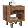 vidaXL Stolik nocny Stare drewno 40,5 x 40 x 48 cm Drewno inżynieryjne