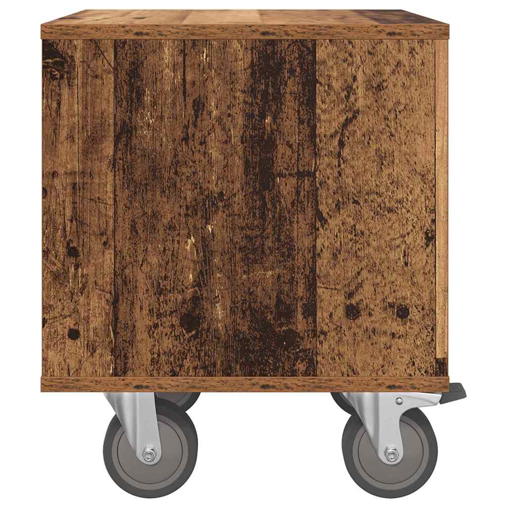 vidaXL Stolik nocny 2 szt. Stare drewno 40,5 x 40 x 48 cm