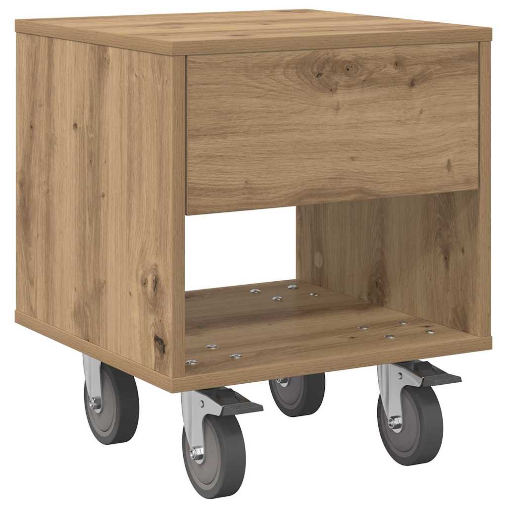 vidaXL Stolik nocny 2 pcs Dąb rzemieślniczy 40,5 x 40 x 48 cm