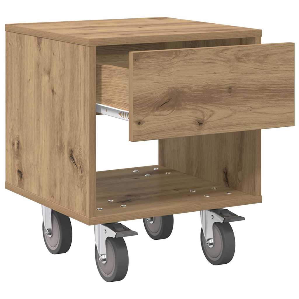 vidaXL Stolik nocny 2 pcs Dąb rzemieślniczy 40,5 x 40 x 48 cm