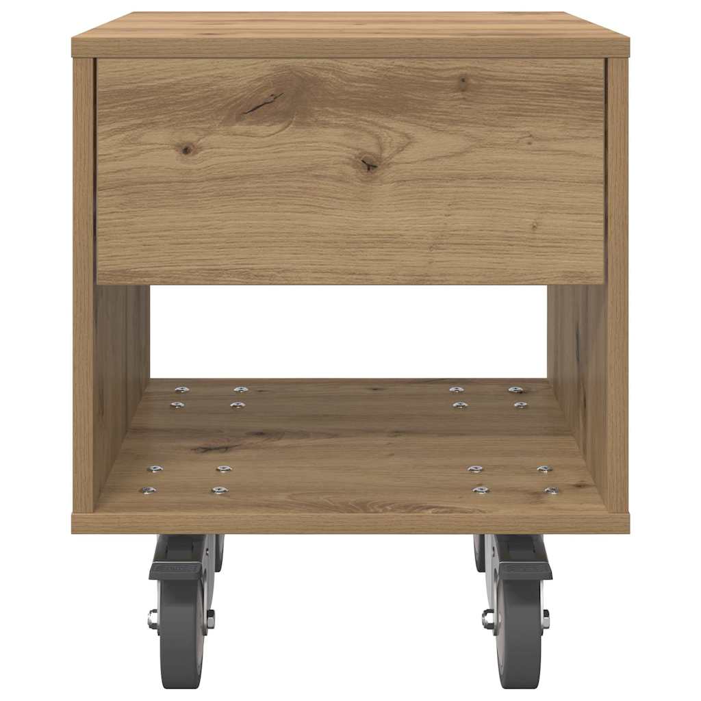 vidaXL Stolik nocny 2 pcs Dąb rzemieślniczy 40,5 x 40 x 48 cm