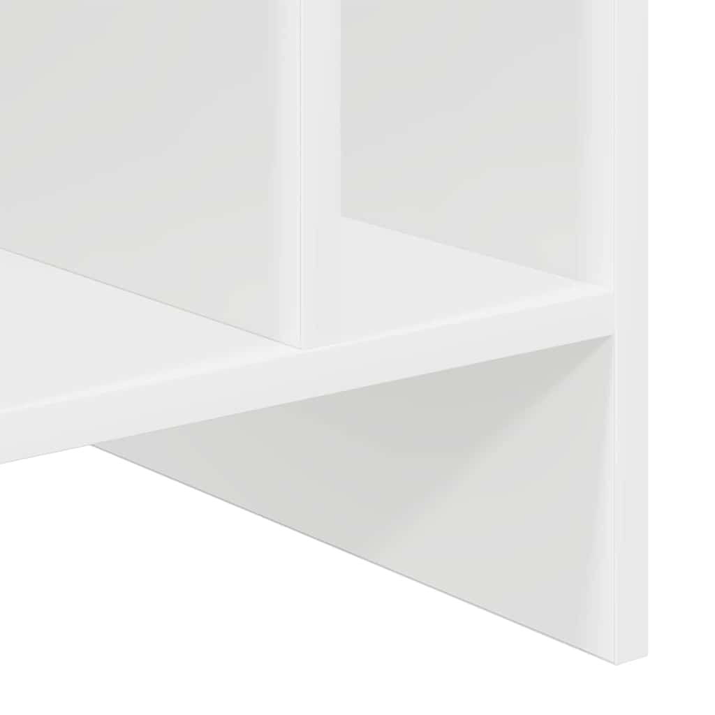 vidaXL Szafka na płyty winylowe z półką Biały 78,5 x 35 x 45 cm