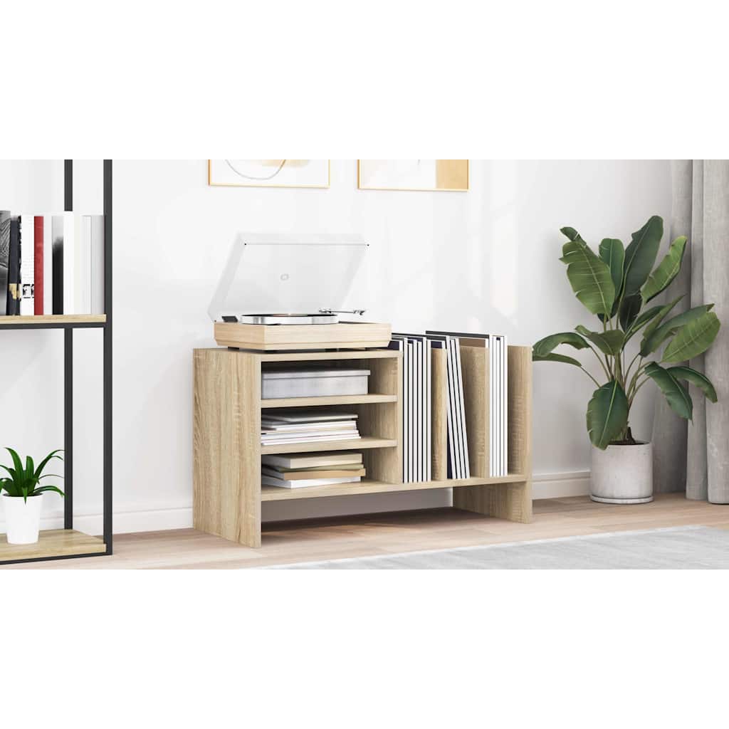 vidaXL Szafka na płyty winylowe z półką Dąb Sonoma 78,5 x 35 x 45 cm