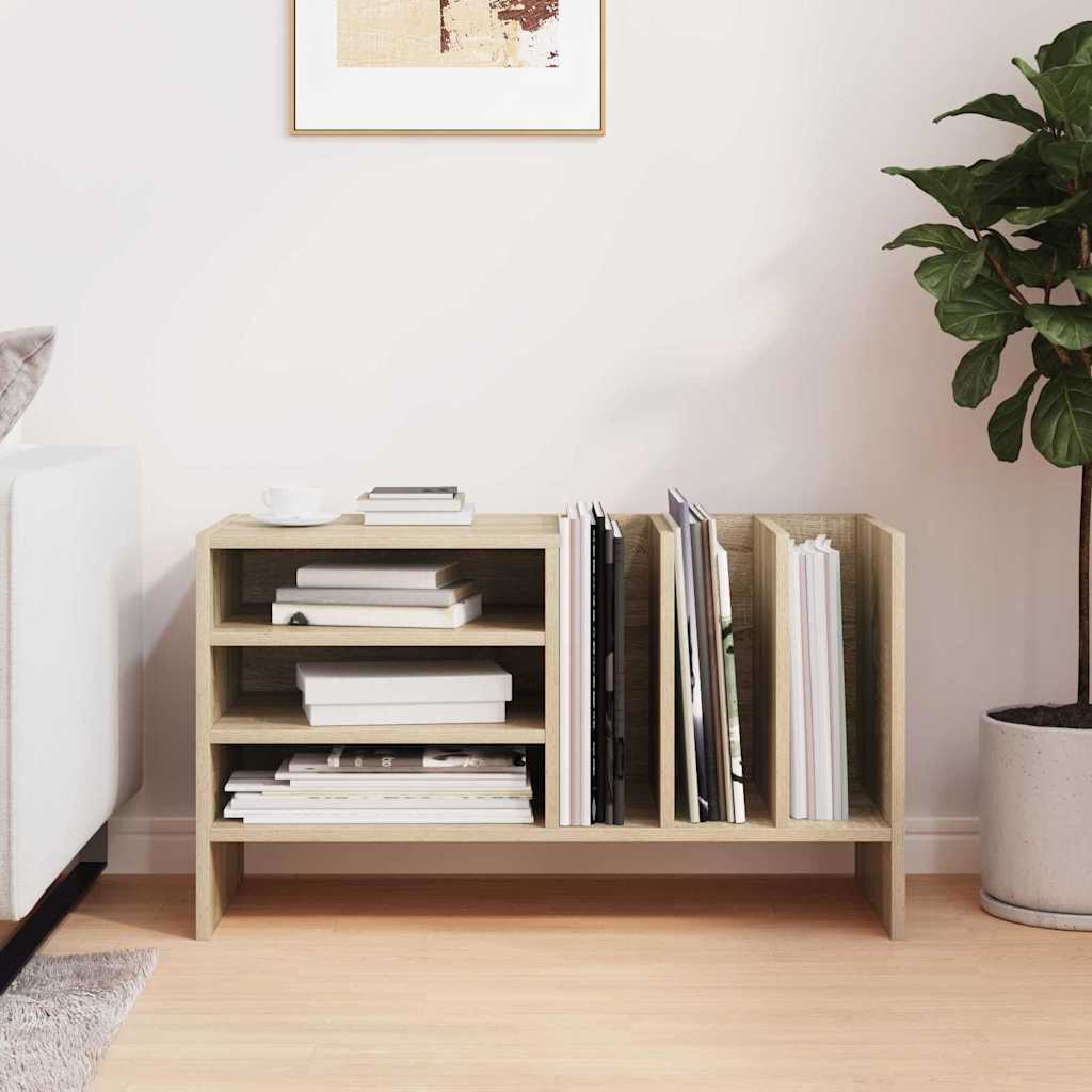 vidaXL Szafka na płyty winylowe z półką Dąb Sonoma 78,5 x 35 x 45 cm
