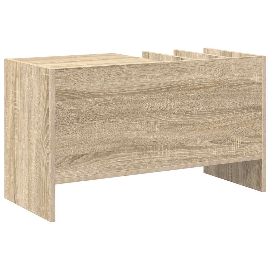 vidaXL Szafka na płyty winylowe z półką Dąb Sonoma 78,5 x 35 x 45 cm