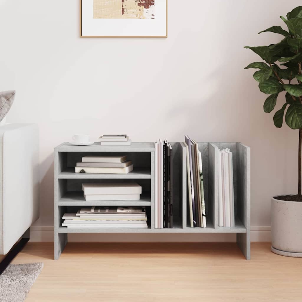 vidaXL Szafka na płyty winylowe Betonowy szary 78,5 x 35 x 45 cm