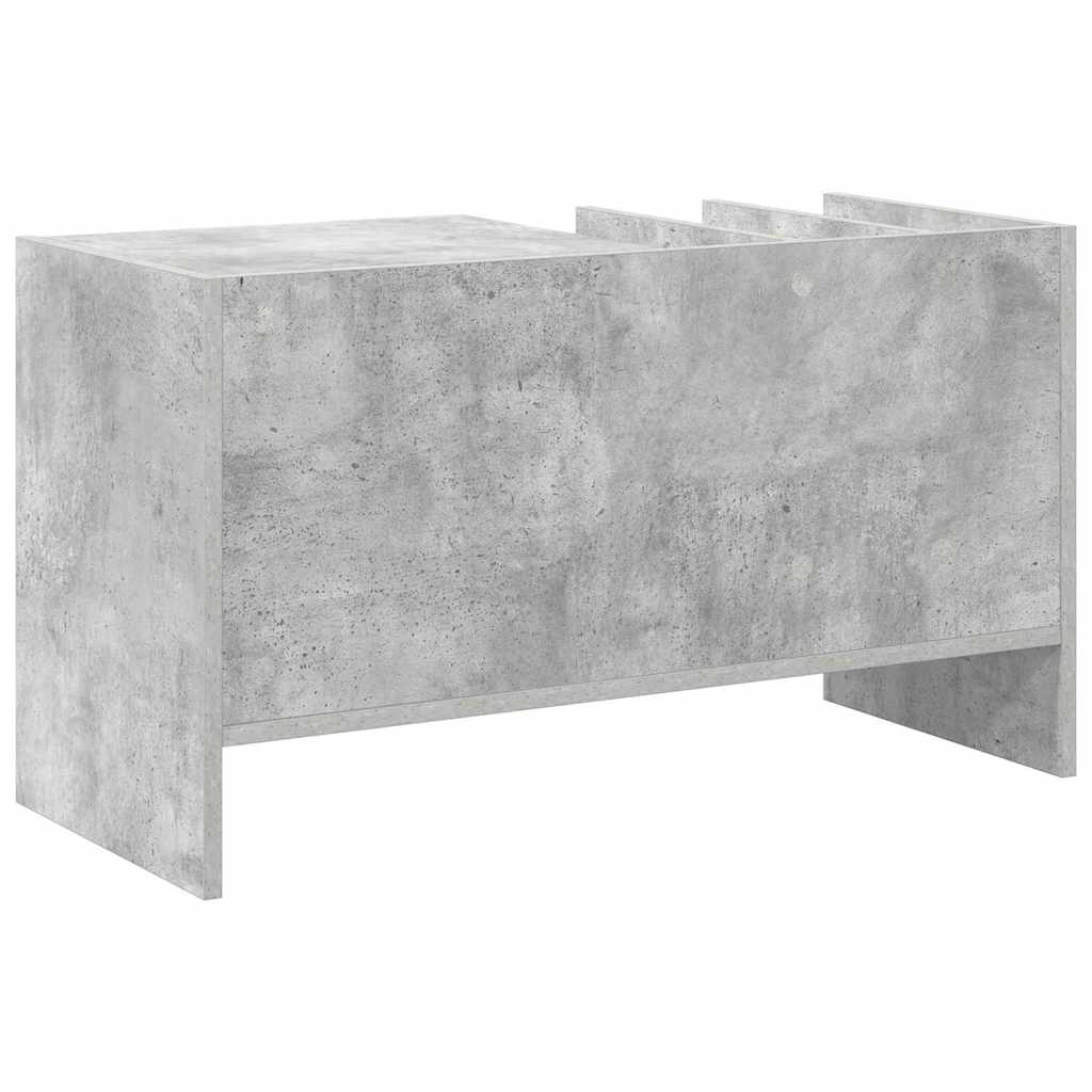 vidaXL Szafka na płyty winylowe Betonowy szary 78,5 x 35 x 45 cm