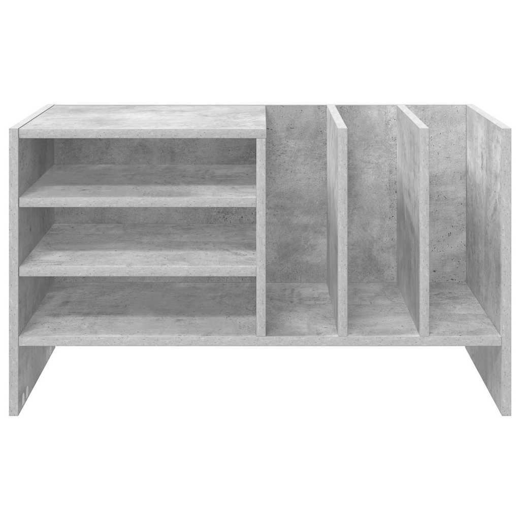 vidaXL Szafka na płyty winylowe Betonowy szary 78,5 x 35 x 45 cm