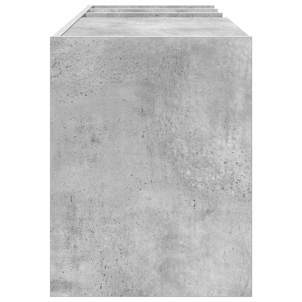 vidaXL Szafka na płyty winylowe Betonowy szary 78,5 x 35 x 45 cm