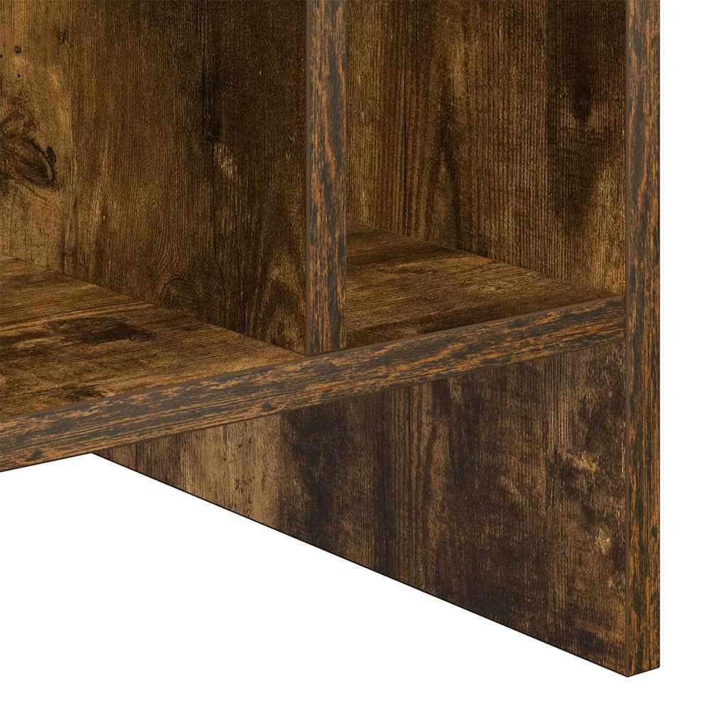 vidaXL Szafka na płyty winylowe z półką Dąb wędzony 78,5 x 35 x 45 cm