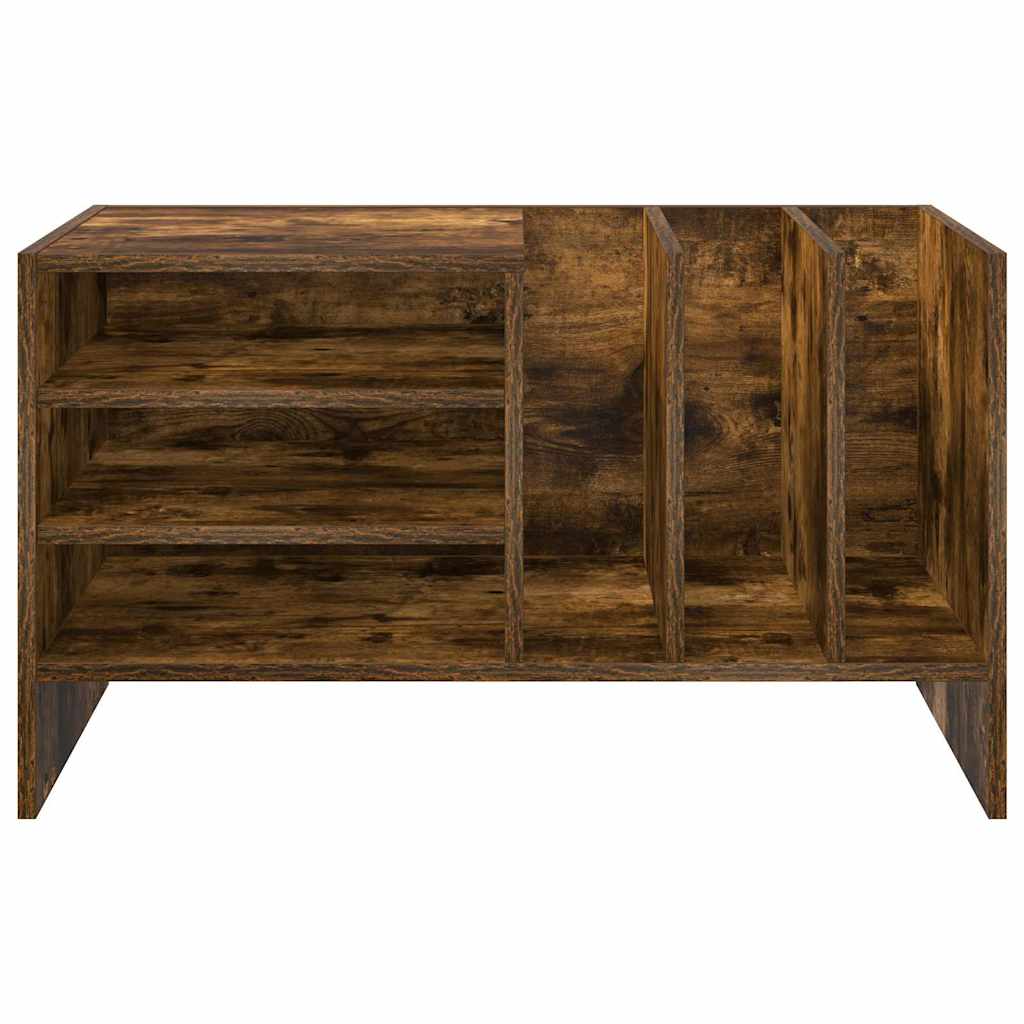 vidaXL Szafka na płyty winylowe z półką Dąb wędzony 78,5 x 35 x 45 cm