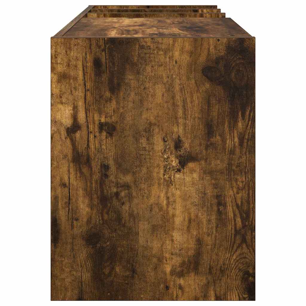 vidaXL Szafka na płyty winylowe z półką Dąb wędzony 78,5 x 35 x 45 cm