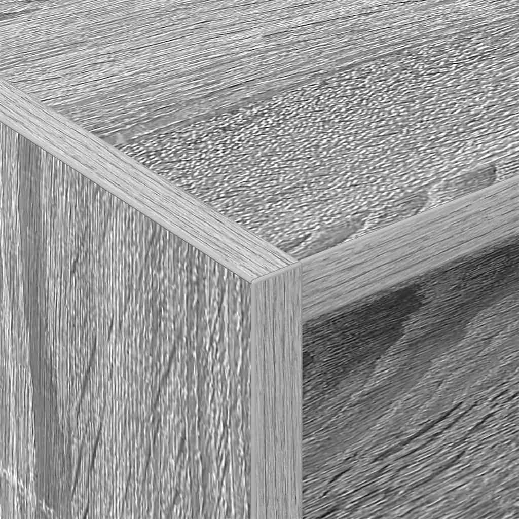 vidaXL Szafka na płyty winylowe z półką Szary Sonoma 78,5 x 35 x 45 cm