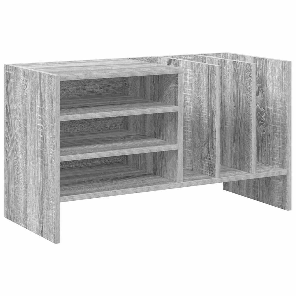 vidaXL Szafka na płyty winylowe z półką Szary Sonoma 78,5 x 35 x 45 cm