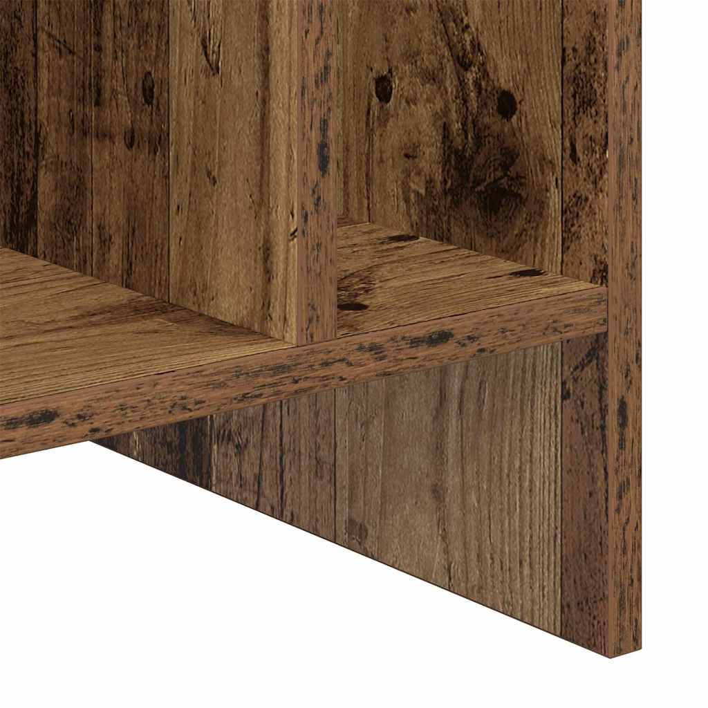 vidaXL Szafka na płyty winylowe z półką Stare drewno 78,5 x 35 x 45 cm