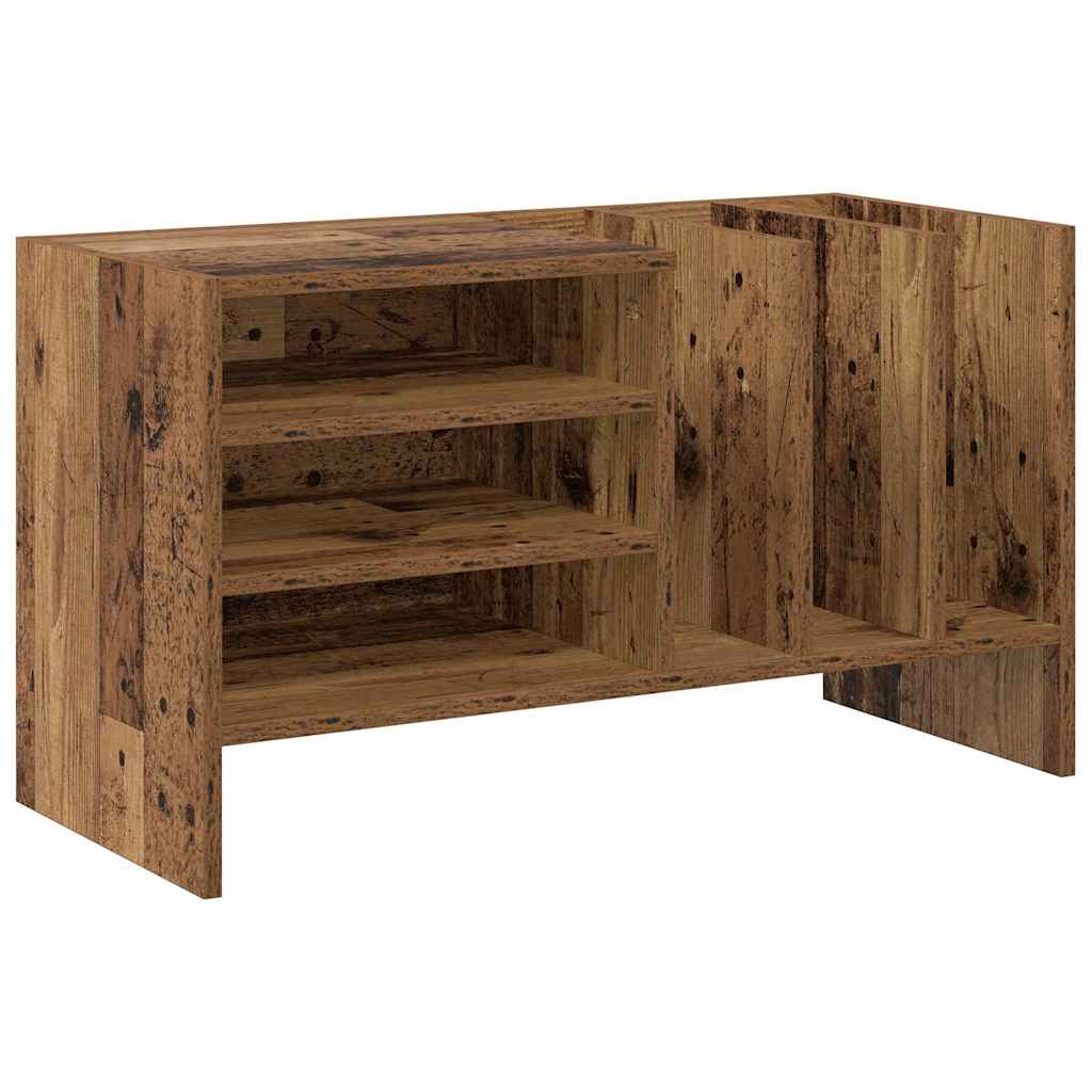 vidaXL Szafka na płyty winylowe z półką Stare drewno 78,5 x 35 x 45 cm