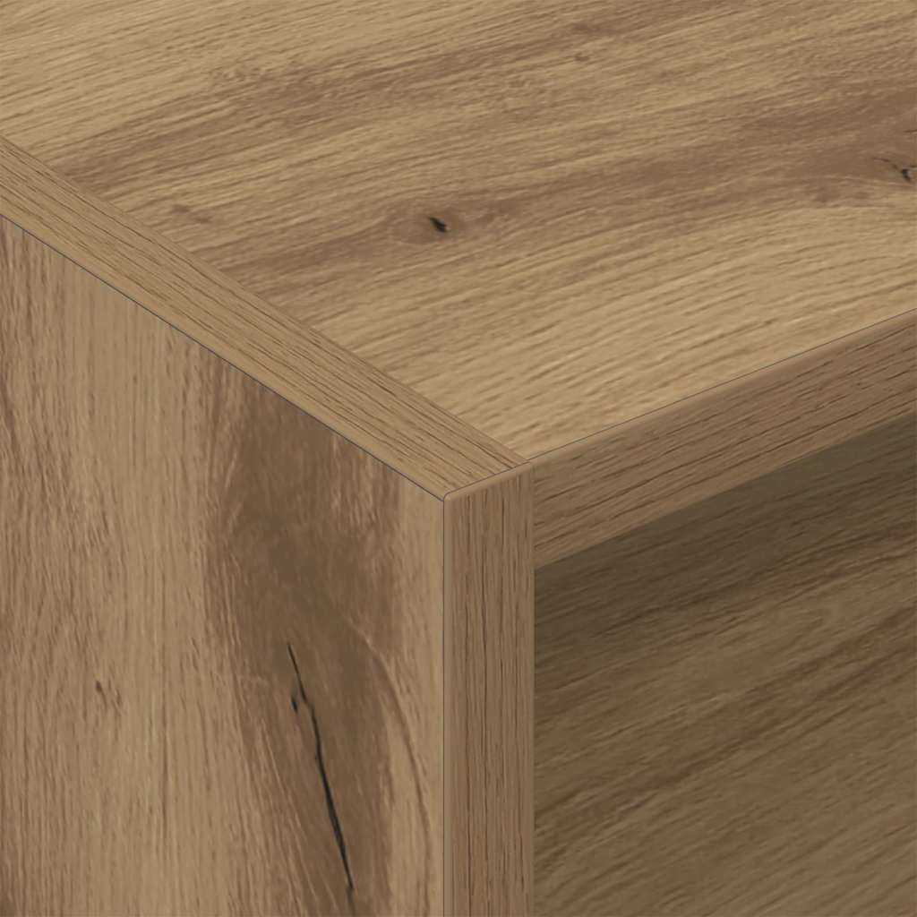 vidaXL Szafka na płyty winylowe Dąb rzemieślniczy 78,5 x 35 x 45 cm