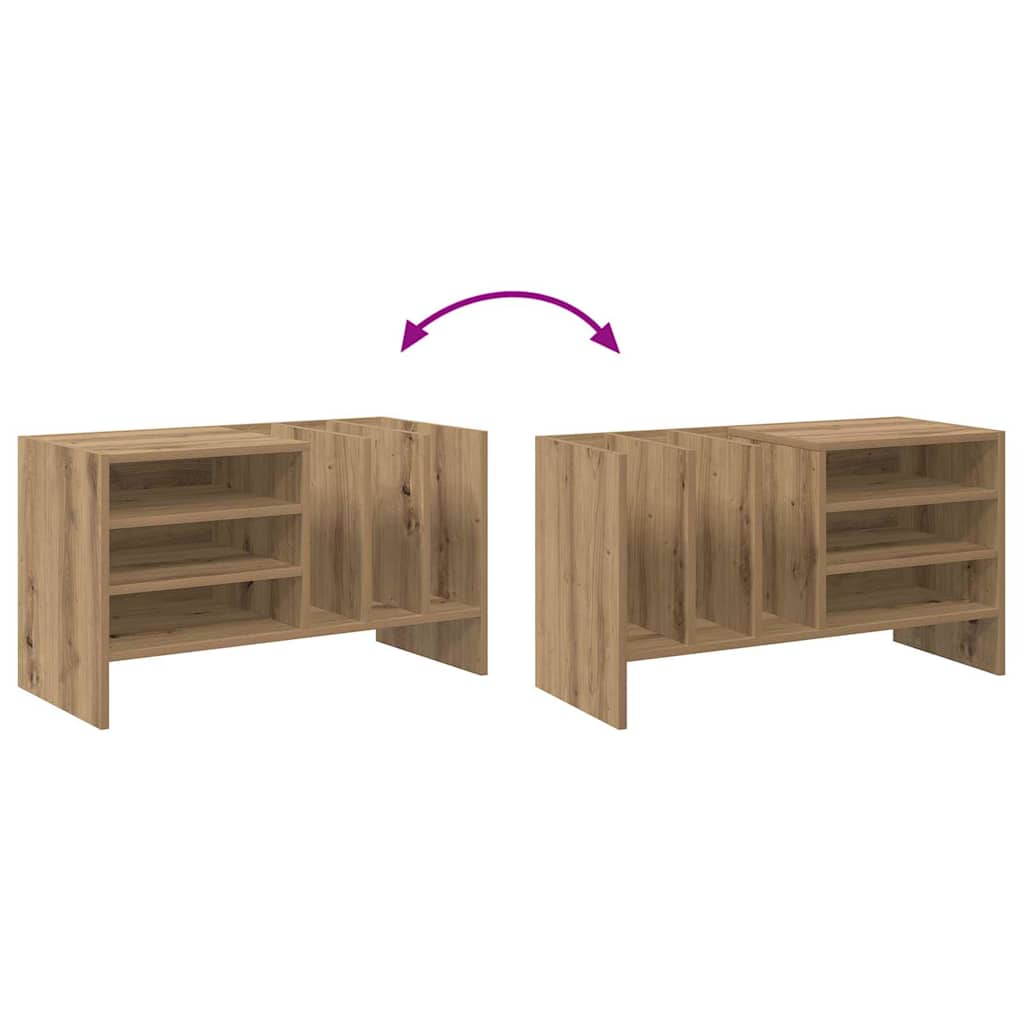 vidaXL Szafka na płyty winylowe Dąb rzemieślniczy 78,5 x 35 x 45 cm