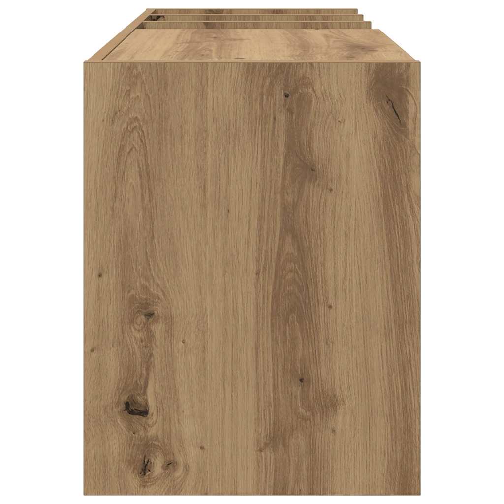 vidaXL Szafka na płyty winylowe Dąb rzemieślniczy 78,5 x 35 x 45 cm