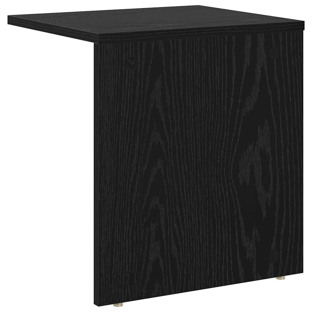 vidaXL Stolik końcowy 2 pcs Czarny Dąb 37 x 32 x 40 cm