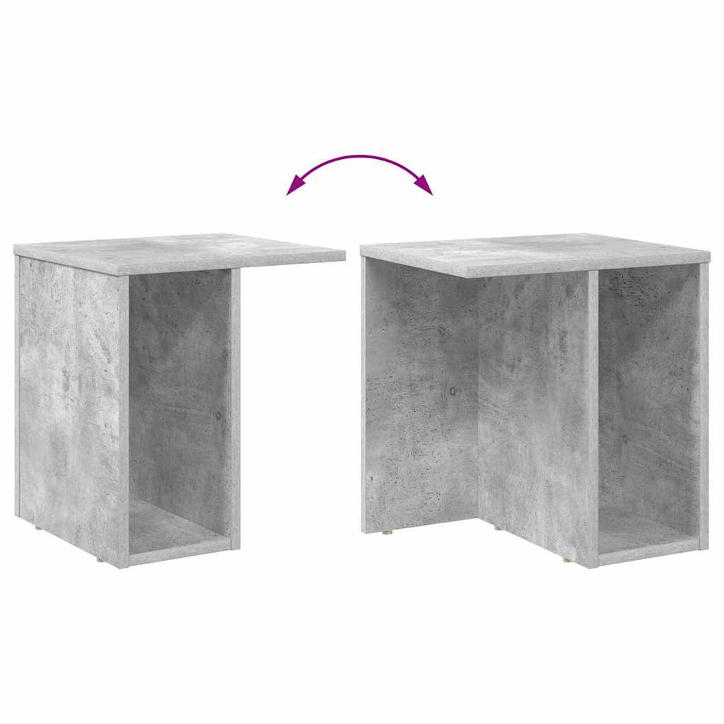 vidaXL Stolik końcowy 2 pcs Betonowy szary 37 x 32 x 40 cm