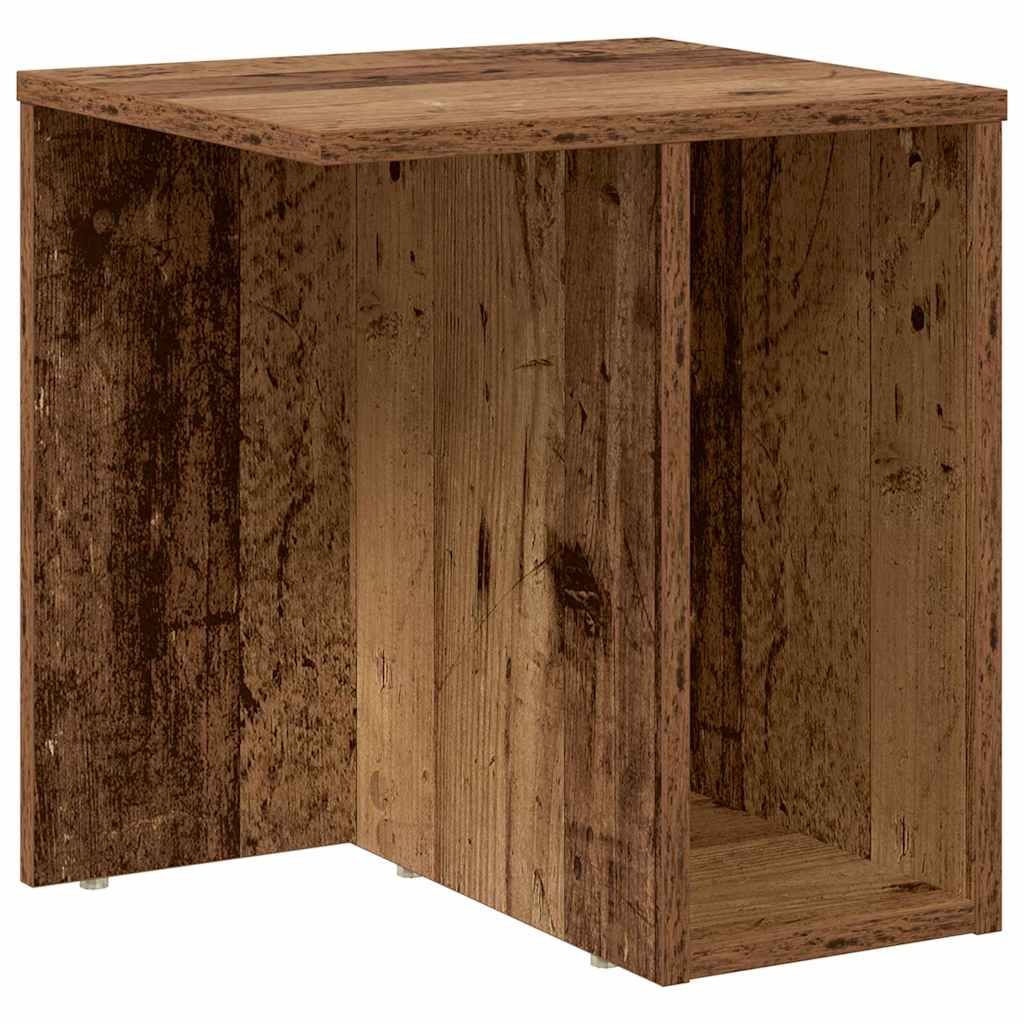 vidaXL Stolik końcowy 2 pcs Stare drewno 37 x 32 x 40 cm