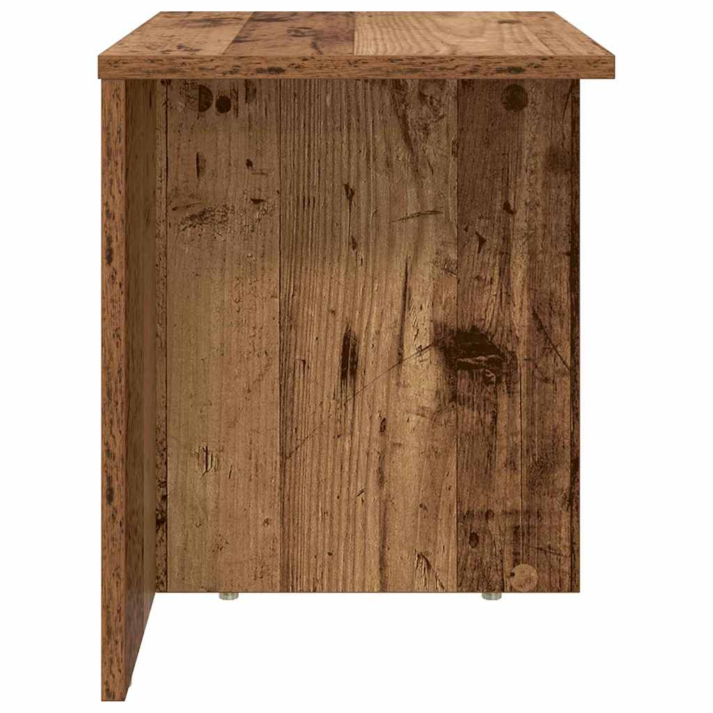 vidaXL Stolik końcowy 2 pcs Stare drewno 37 x 32 x 40 cm