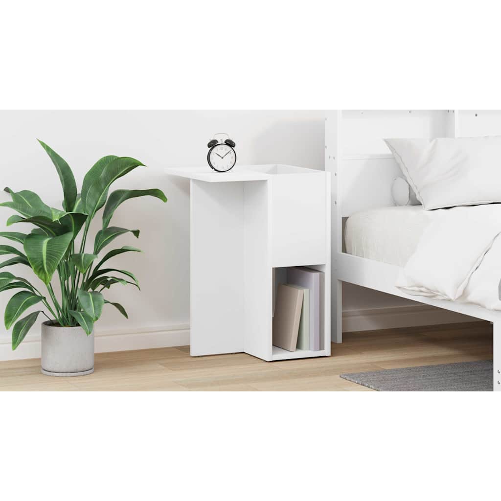 vidaXL Stolik końcowy Biały 35 x 40 x 55 cm Drewno inżynieryjne