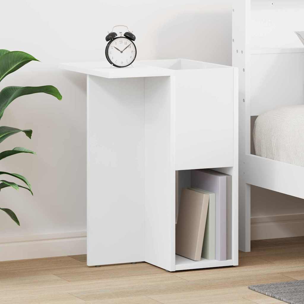 vidaXL Stolik końcowy Biały 35 x 40 x 55 cm Materiał drewnopochodny