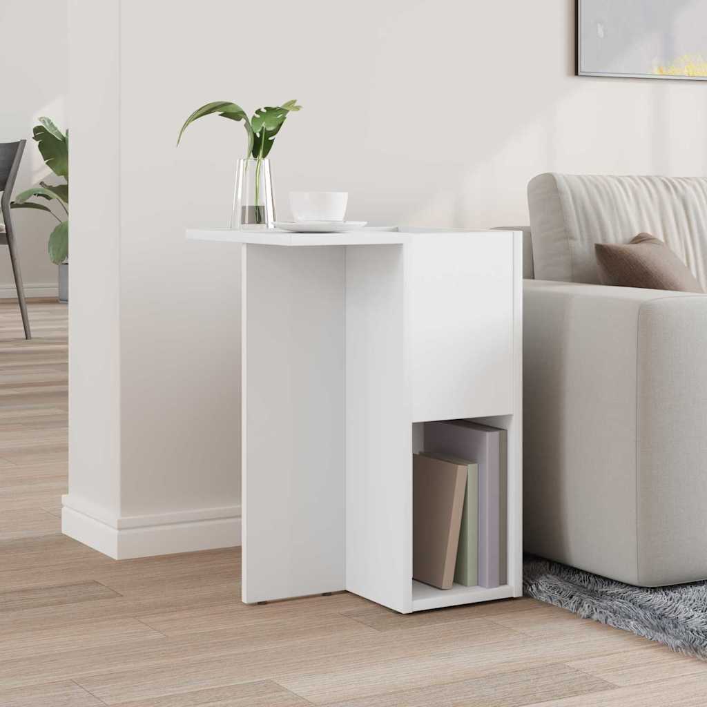vidaXL Stolik końcowy Biały 35 x 40 x 55 cm Materiał drewnopochodny